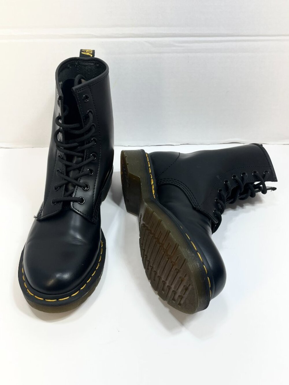 Dr. Martens 1460 AirWair Black Smooth Leather 8-Hole Boots 9US 7UK 1460W Dr Doc